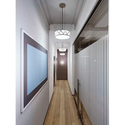 AFX Haven 13'' Pendant - Satin Nickel Finish