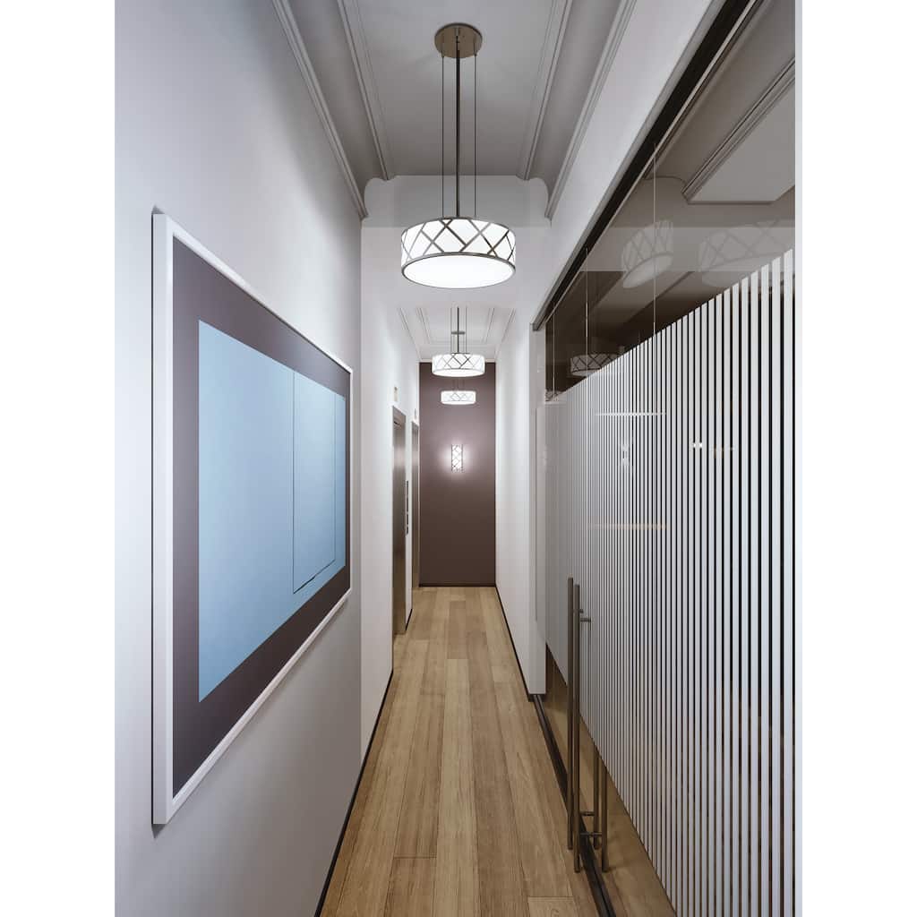 AFX Haven 13'' Pendant - Satin Nickel Finish