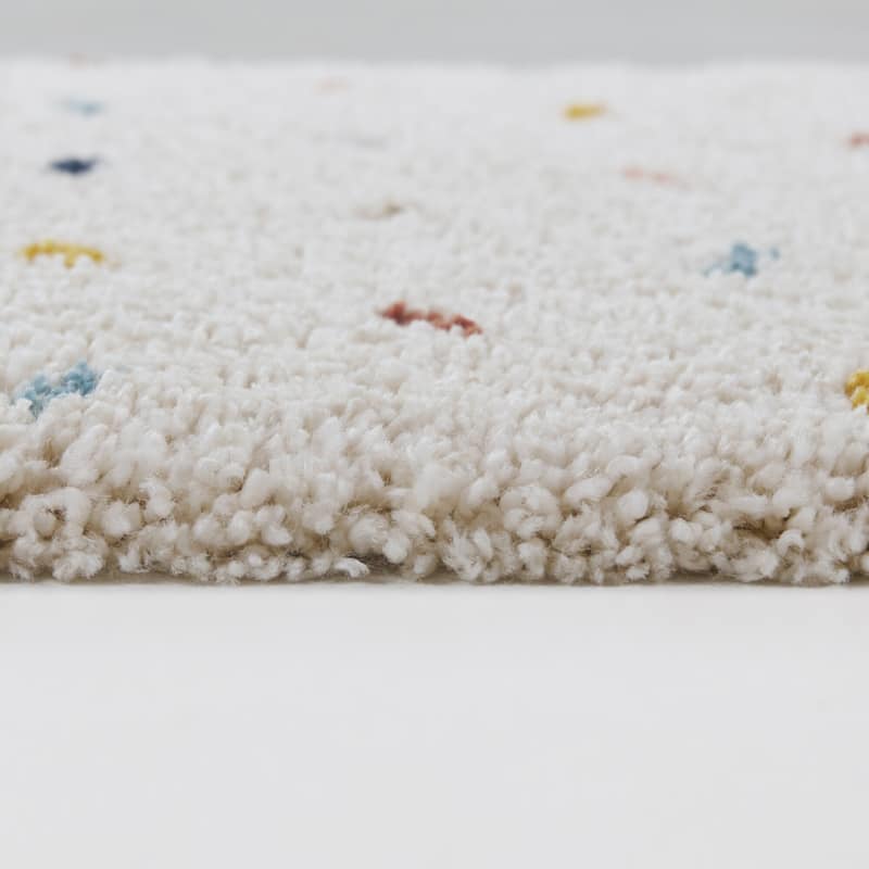 Enrica Polka Dots Shag Area Rug