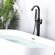 preview thumbnail 30 of 31, WOWOW Single-Handle Waterfall Freestanding Tub Faucet with Handshower