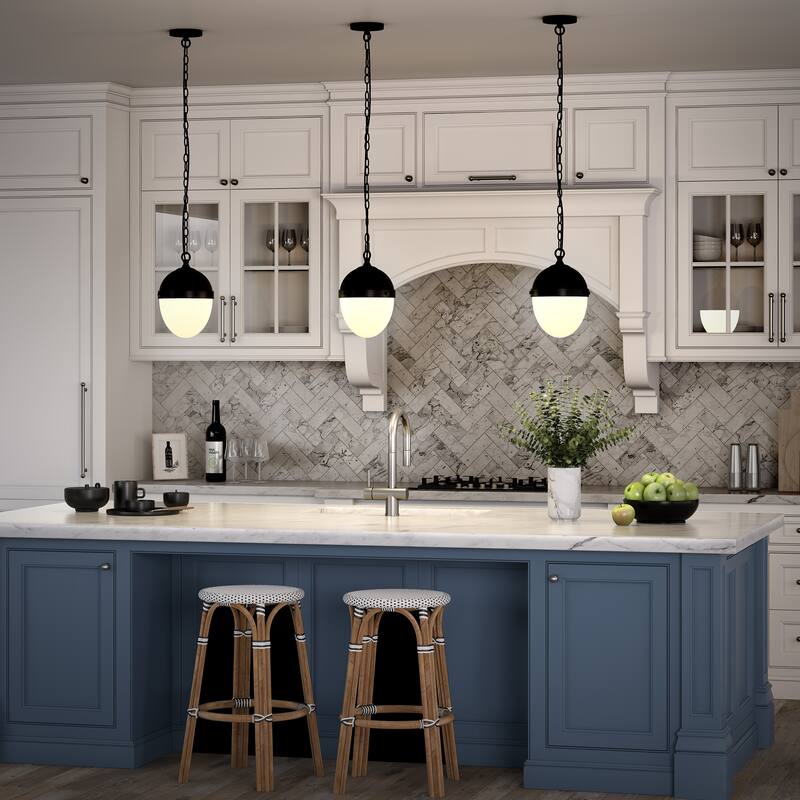 Aurelia 9" Wide Pendant with Glass Shade - 9" Wide