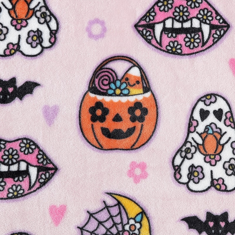 Betsey Johnson Printed Ultra Soft Plush Fleece Throw Blanket