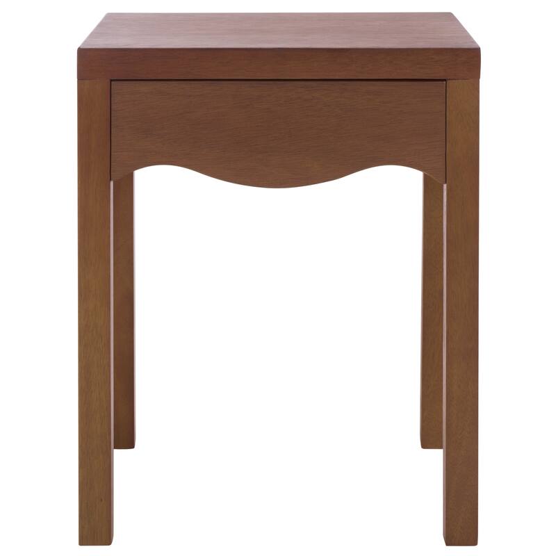 SAFAVIEH Home Kannie 1-Drawer Accent Table - 18"W x 16"D x 24"H - Dark Oak