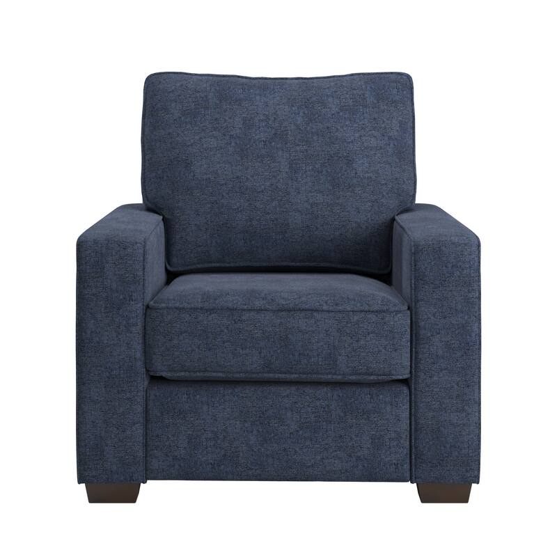 Roros Fabric Upholstered Square Arm Chair by iNSPIRE Q Classic
