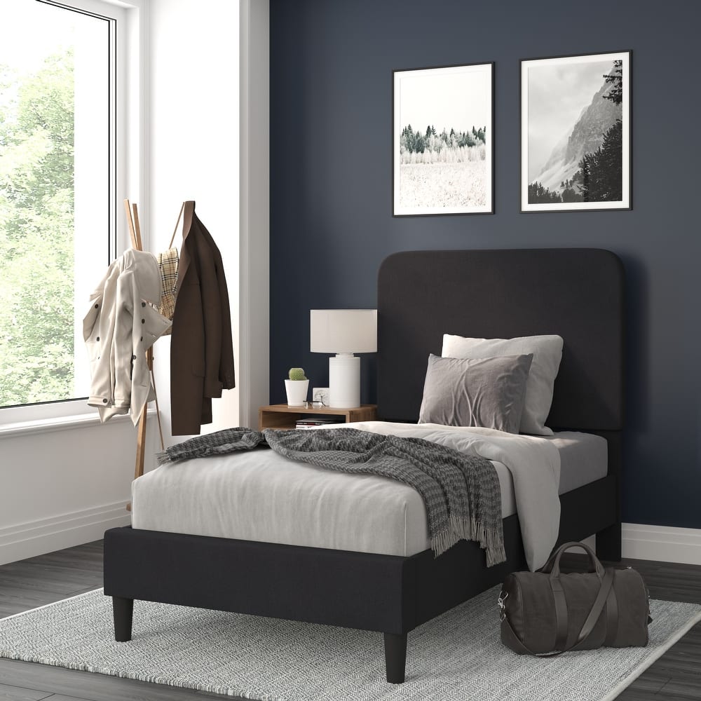 Upholstered Platform Bed with headboard