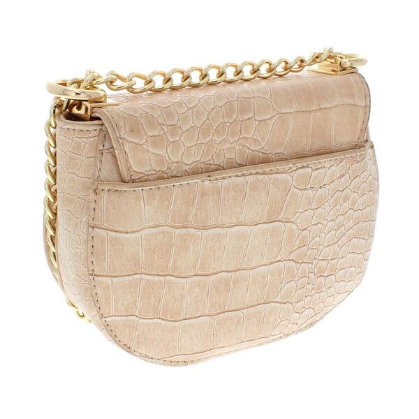 Bebe Womens Michelle Crossbody Handbag Evening Chain Small Overstock