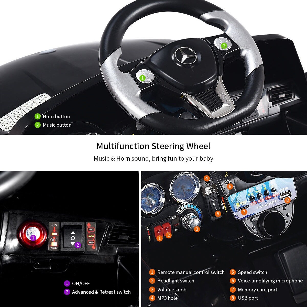 ml350 electric baby stroller