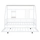 preview thumbnail 30 of 49, Sturdy Metal House Bed with Built-in Shelf & Grid, Semi-Enclosed Design for Better Sleep & Play, No Box Spring Required