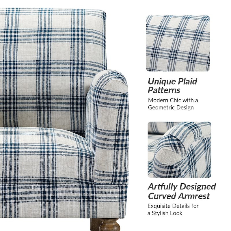 Mandan 29.5" Wide Traditional Accent Armchair with Solid Wood Legs Set of 2 by HULALA HOME
