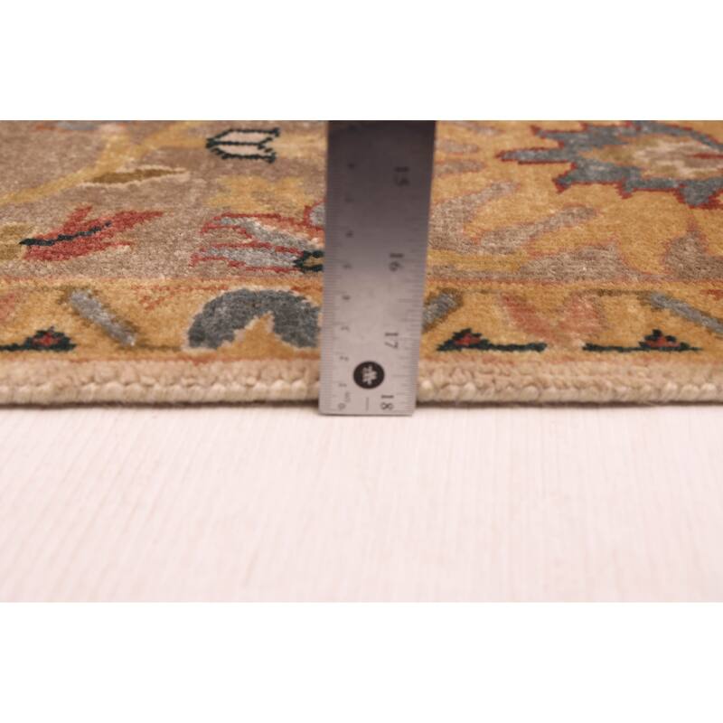 ECARPETGALLERY Hand-knotted Jules Serapi Ivory Wool Rug - 7'11 x 9'11