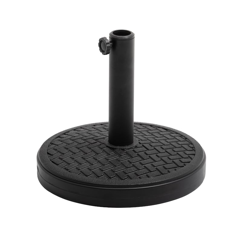 VredHom 30lbs Heavy Duty Patio Market Umbrella Base - 14.96" L x 14.96" W x 13" H