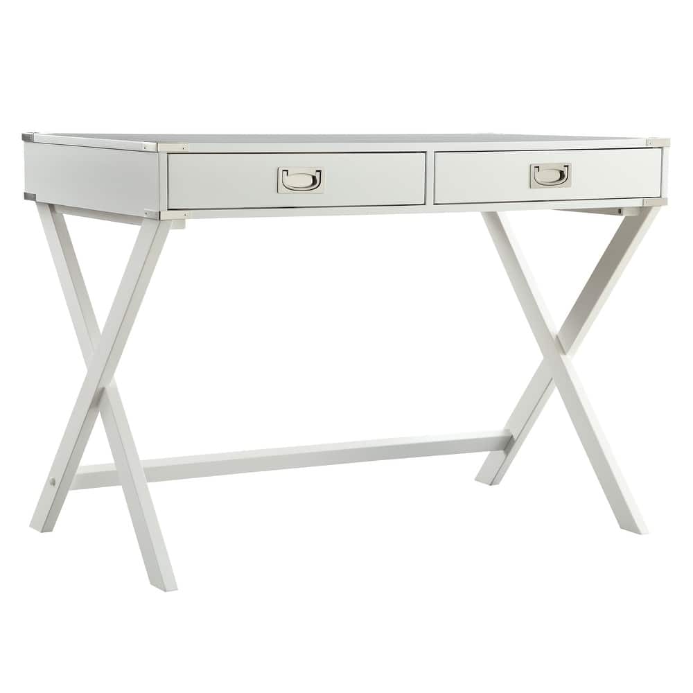Kenton X Base Wood Accent Campaign Writing Desk iNSPIRE Q Modern