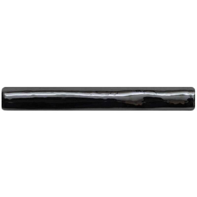 The Tile Life Talavera 1x6 Black Ceramic Pencil Wall Tile - 1 x 6 - 1 Piece