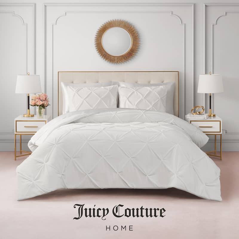 Juicy Couture Kiss Pleat Plush Comforter Sets