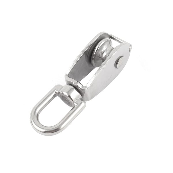 8mm Ropes 20mm Single Sheave Swivel Wire Rope Hoist Pulley Wheel Block ...