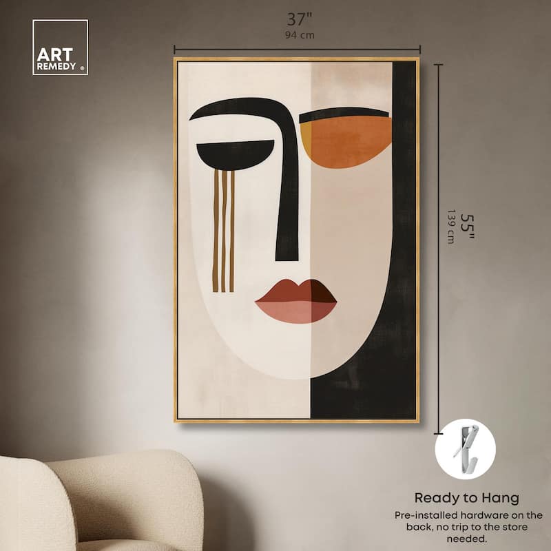 Face Moderne III Canvas by Art Remedy