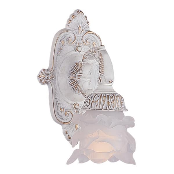 slide 1 of 1, Paris Market 1 Light Antique White Sconce - 6.5'' W x 10'' H x 6'' D