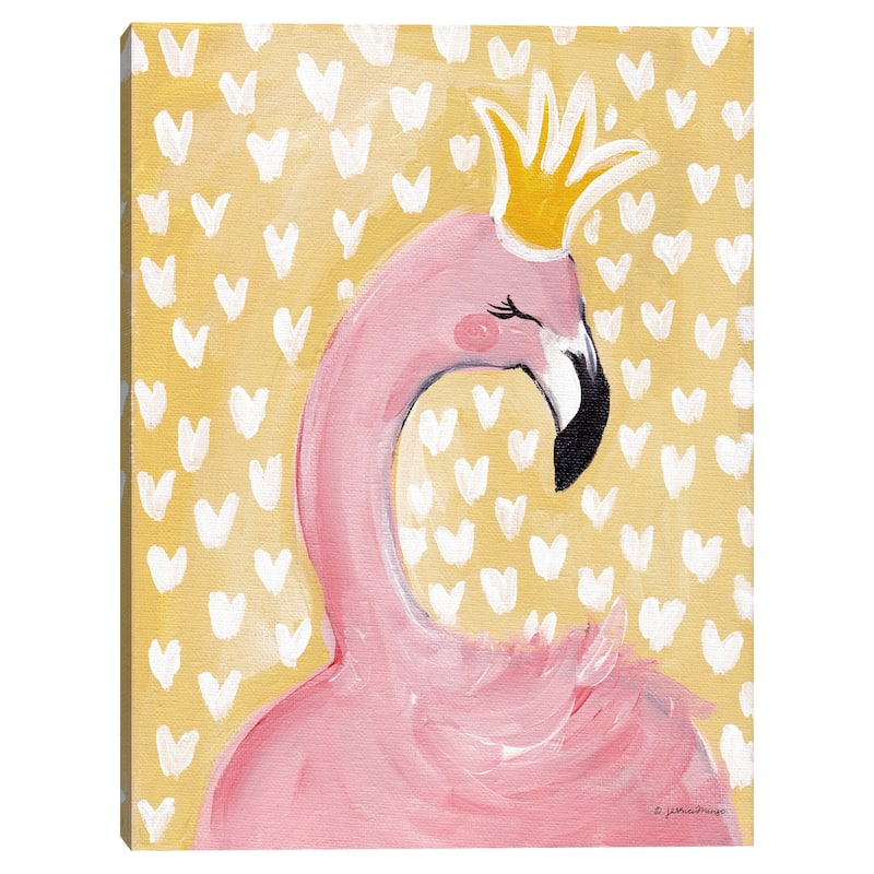 Princess Flamingo by Jessica Mingo Canvas Art Print