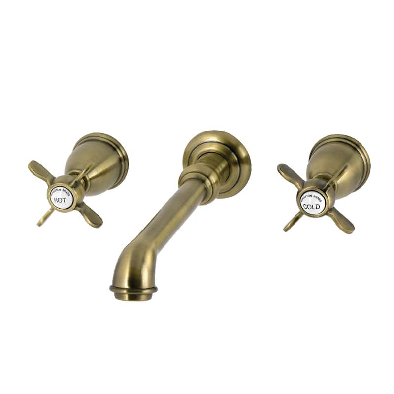 Kingston Brass Essex Two-Handle Wall Mount Roman Tub Faucet - Antique Brass