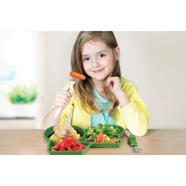 Urban Trend Farm Tractor Meal Set Spoon /& Fork Set Children/'s Kid/'s Plate