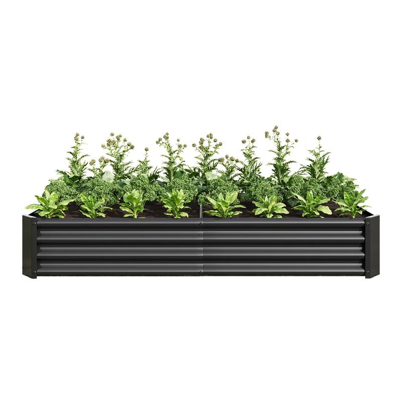 Raised Garden Metal Raised Rectangle Planter Beds for Plants