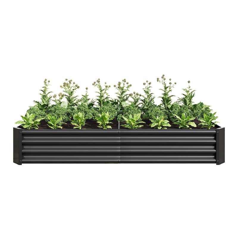 Rectangle Metal Raised Garden Bed Planter Box for Flower,Planters, Vegetables,Herb