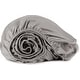 preview thumbnail 6 of 9, Organic Cotton Sateen 500 Thread Count Fitted Sheet Grey - Twin