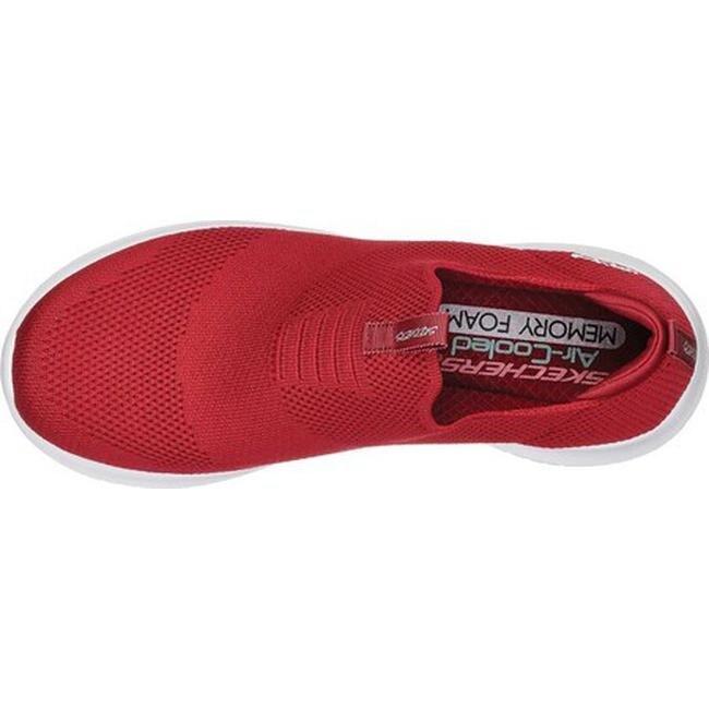 skechers memory foam womens red