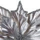 preview thumbnail 4 of 2, 24" Metallic Silver Poinsettia Floral Christmas Pick - 24