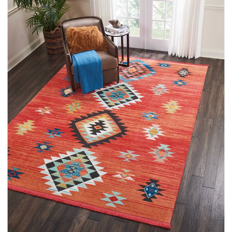 Nourison Tribal Decor Aztec Geometric Area Rug