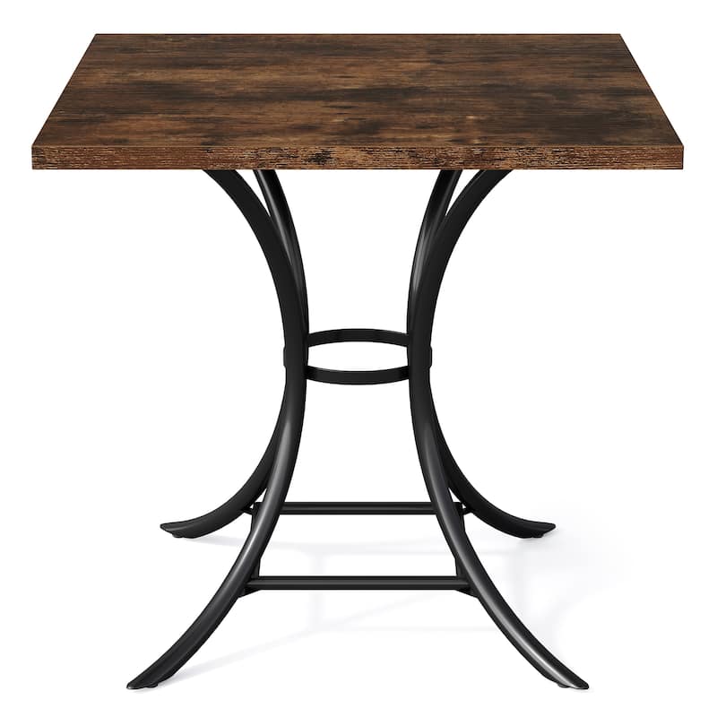 Square Dining Table, Kitchen Table, Living Room Balcony Accent Dining Table Gathering Table