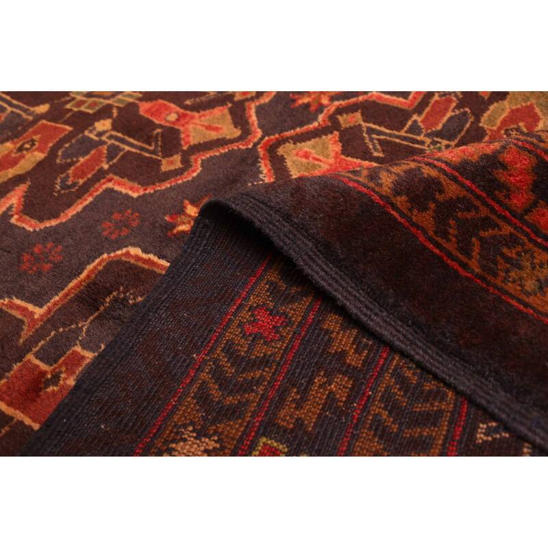 ECARPETGALLERY Hand-knotted Teimani Dark Navy Wool Rug - 4'1 x 6'9