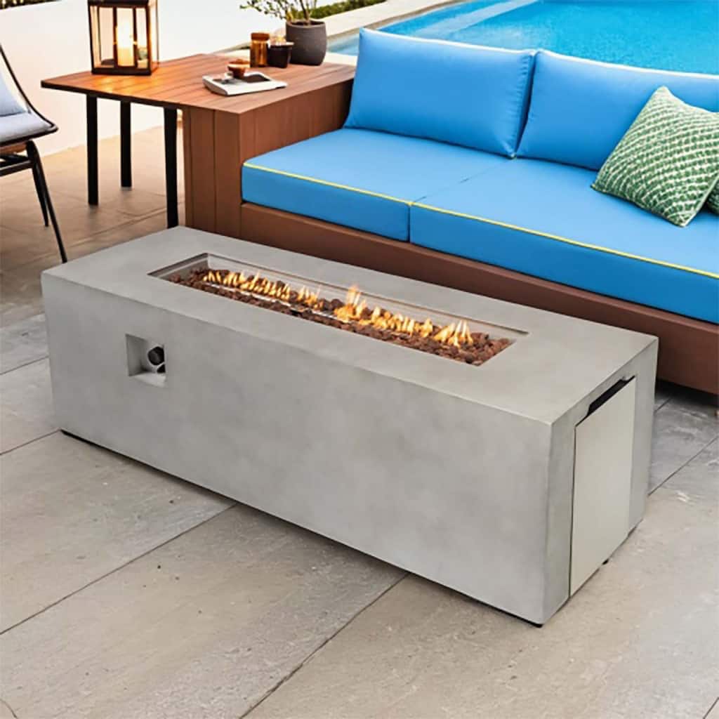 70 in Large Fire Pit Table With 60000 BTU/19kW Heat Output