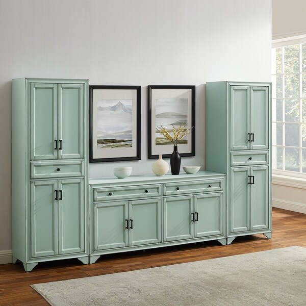 Crosley Tara 3-Piece Sideboard And Pantry Set - Bed Bath & Beyond
