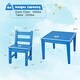 preview thumbnail 15 of 38, Costway 3PCS Kids Table & 2 Chairs Set Outdoor Heavy-Duty All-Weather - See Details