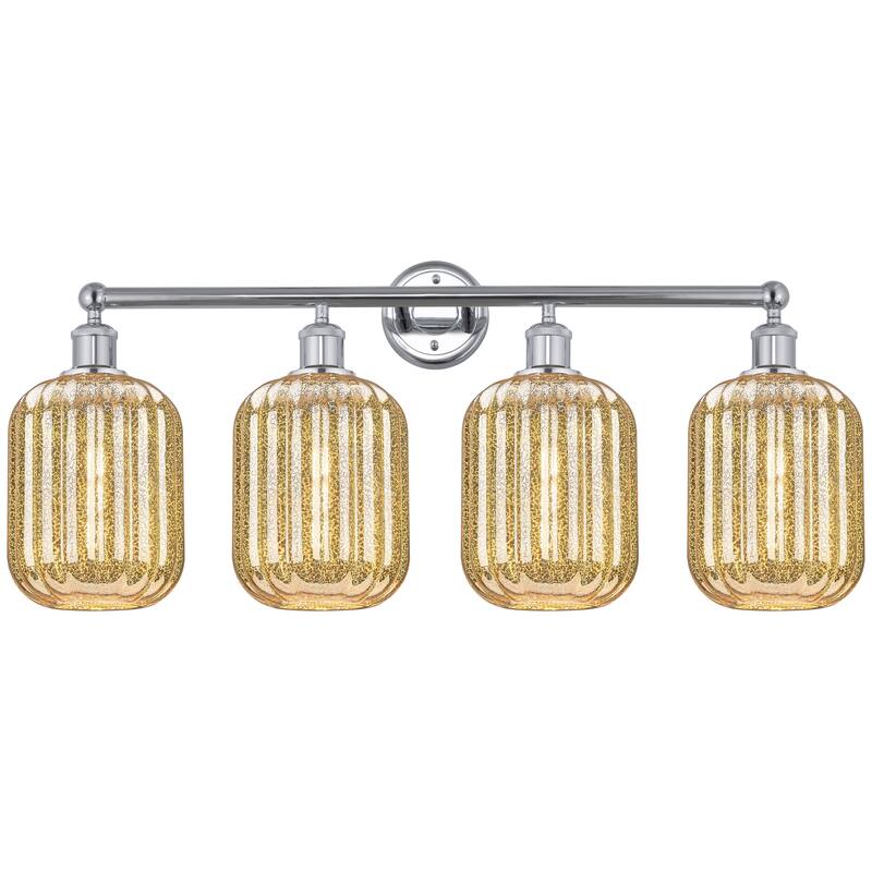 Innovations Lighting Endless Possibilities Edison - Preston - 4 Light 34" Jar Shade Bath Vanity Light - Mercury/Polished Chrome