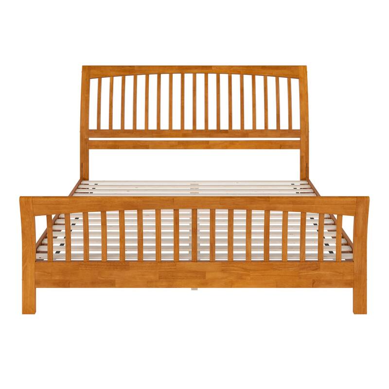 AFI Orleans Solid Wood Low Profile Platform Bed with Matching Footboard