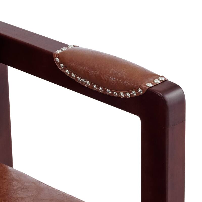 BarberPub Upholstered Waiting Room Chairs, Bench with Backrest, Faux Leather Armed Bench - 23"D x 61.2"W x 29.9"H