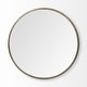 preview thumbnail 19 of 26, Mercana Piper Metal Frame Large Round Mirror