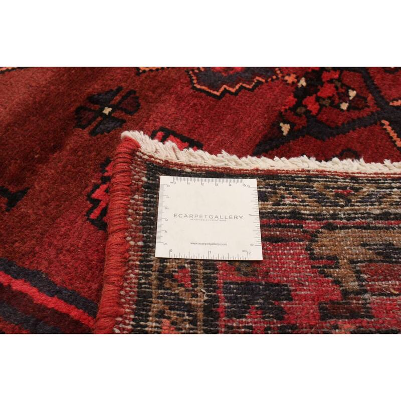 ECARPETGALLERY Hand-knotted Andelz Red Wool Rug - 4'3 x 6'11