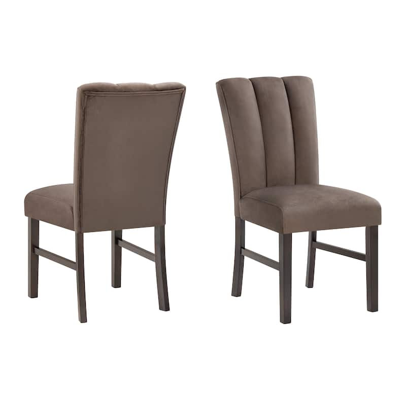 Roundhill Furniture Cavira 5-Piece Modern Dining Set, Round Faux Marble Dining Table with Four Chairs