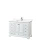 Option White, Chrome Trim, White Quartz Top