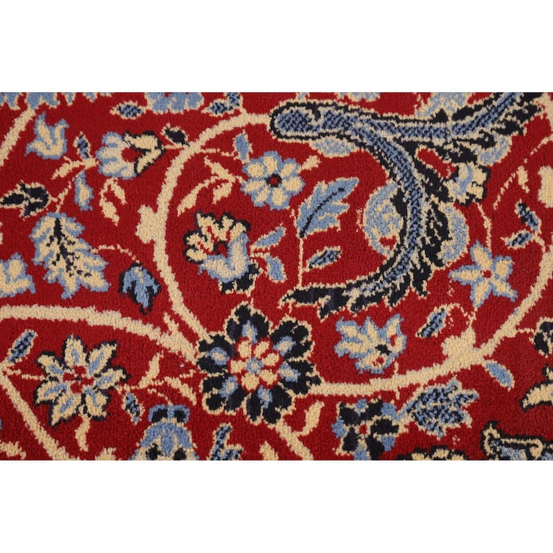 Traditional Kashan Turkish Rug Machine-Made Floral Carpet - 9'9" x 13'0"