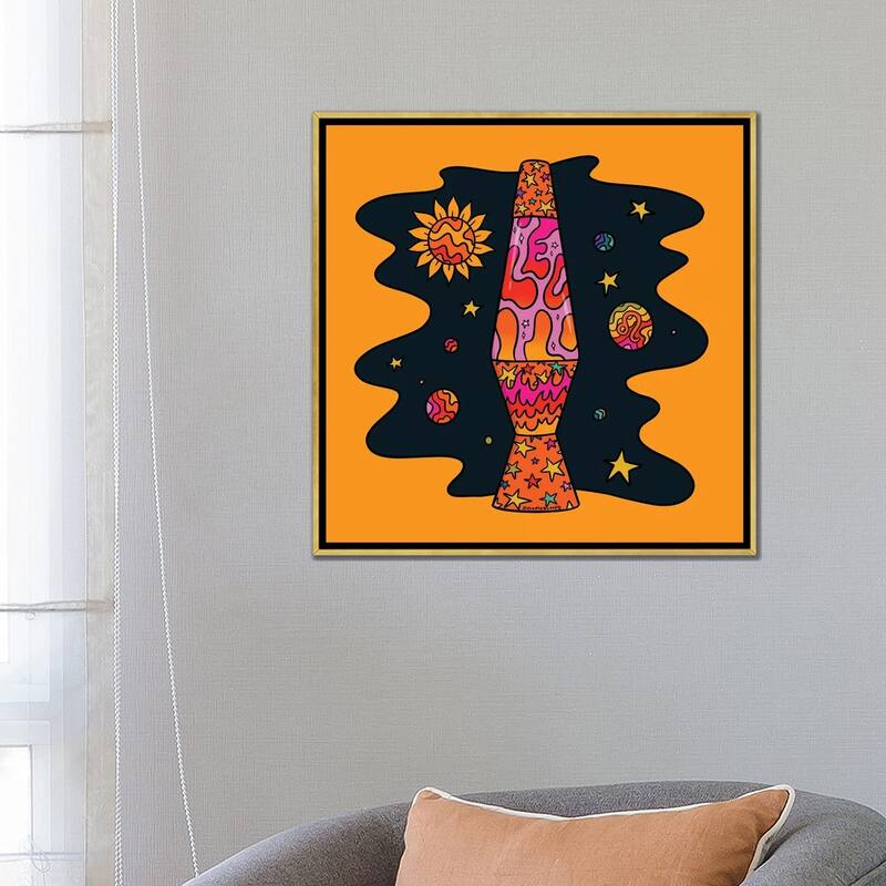 iCanvas "Leo Lava Lamp" by Doodle By Meg Framed Canvas Print