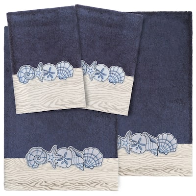 Authentic Hotel and Spa Shell Row 4 PC Towel Set