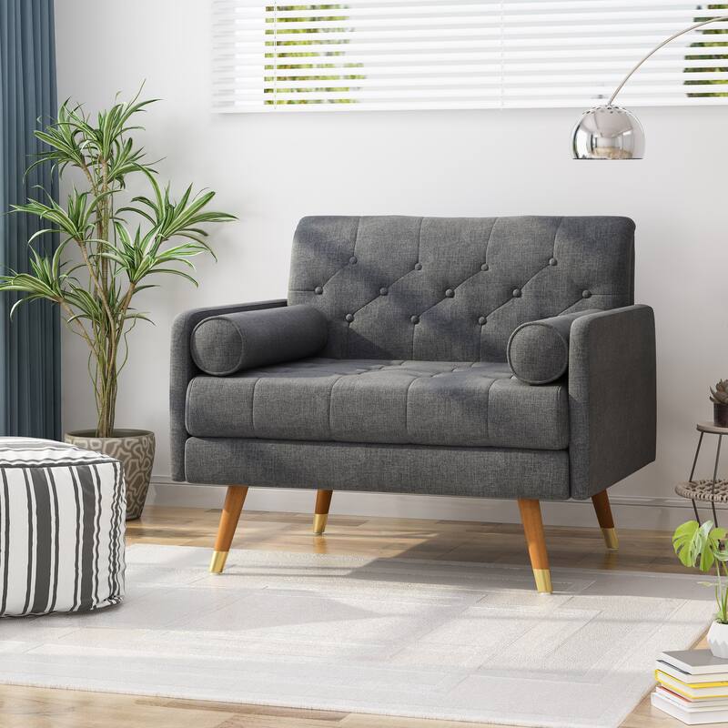 Merax Fabric Mid-Century Modern Club Chair