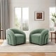preview thumbnail 24 of 45, Upholstered Swivel Barrel Accent Chair Set of 2