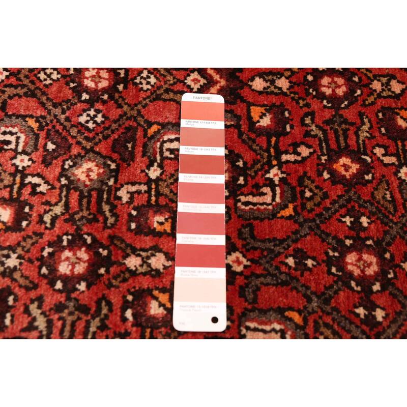 ECARPETGALLERY Hand-knotted Andelz Red Wool Rug - 3'4 x 10'1