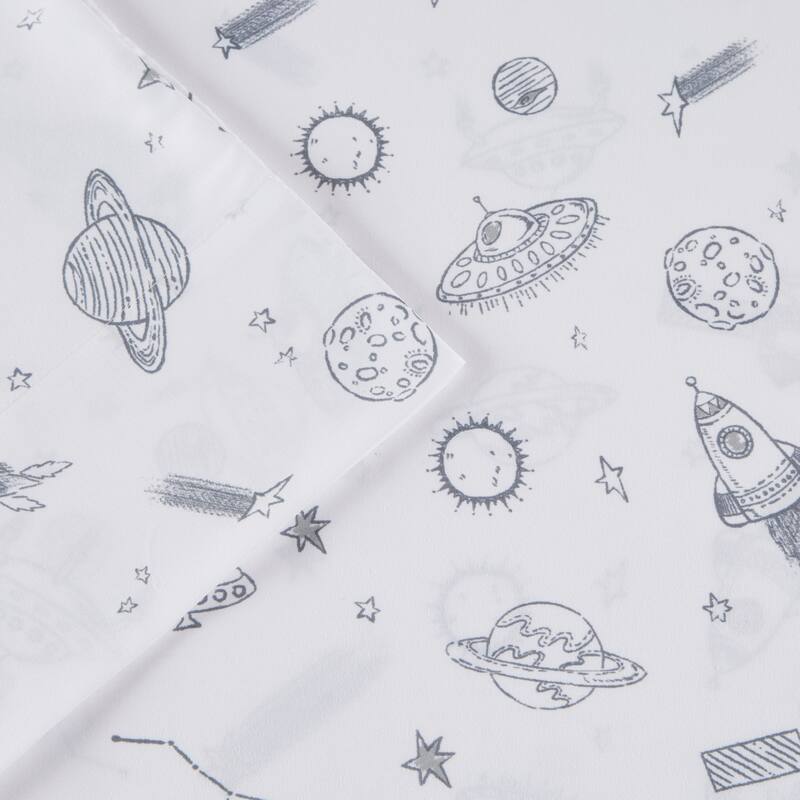 Intelligent Design Printed Microfiber Bed Sheet Set
