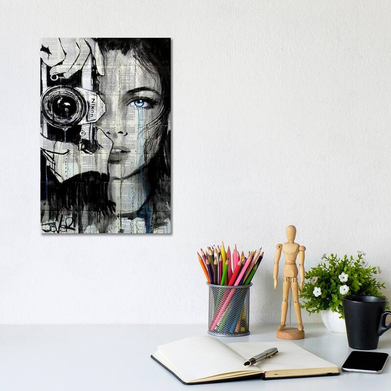 iCanvas "Shootin" by Loui Jover Canvas Print - 12x8x0.75